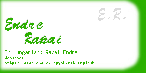 endre rapai business card